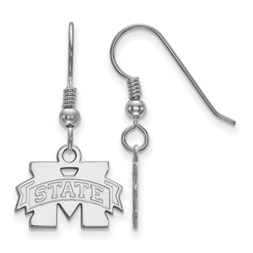 Mississippi State University Dangle Earrings Sterling Silver