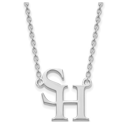 Sam Houston University Necklace 3/4in Sterling Silver