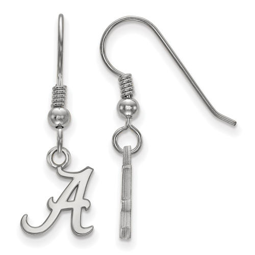 Sterling Silver University of Alabama A Extra Small Dangle Earrings