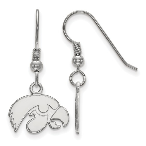 University of Iowa Dangle Earrings Sterling Silver