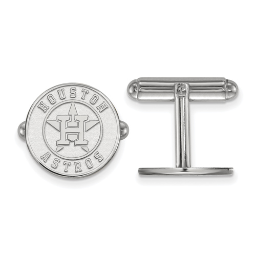 Sterling Silver Houston Astros Cuff Links