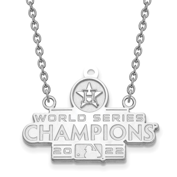Sterling Silver Houston Astros World Series 2022 Necklace