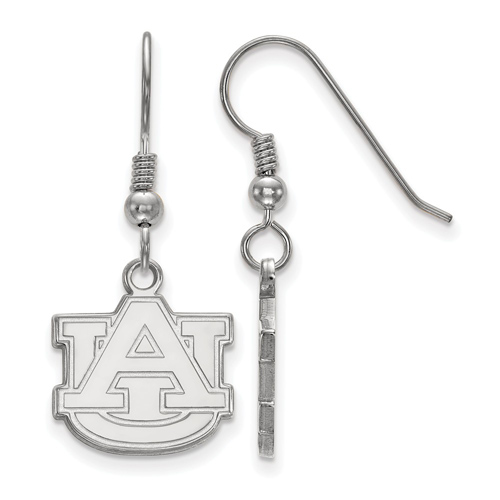 Sterling Silver Auburn University Dangle Wire Earrings
