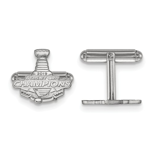 Sterling Silver St. Louis Blues 2019 Stanley Cup Cuff Links