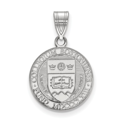 Sterling Silver Boston College Crest Pendant 5/8in