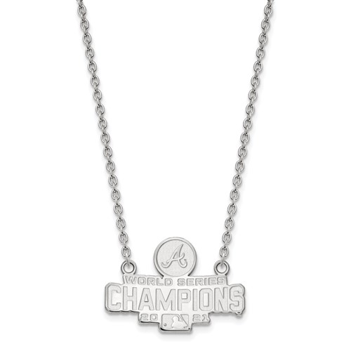Sterling Silver Atlanta Braves World Series 2021 Necklace SS007BRA2118