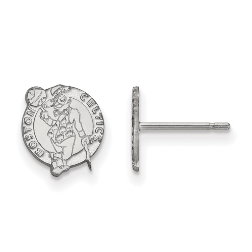 Sterling Silver Boston Celtics Extra Small Post Earrings