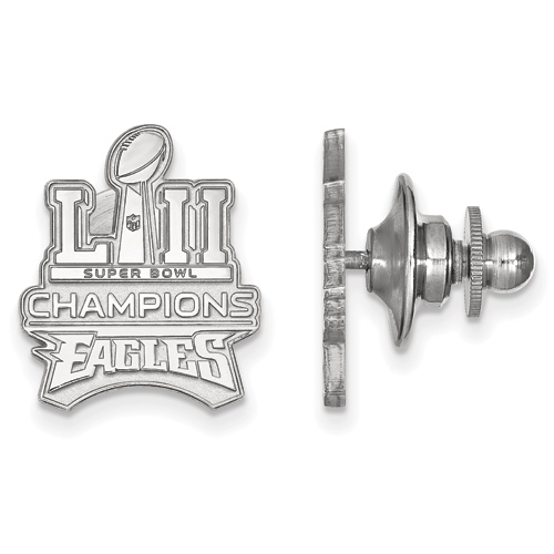 Sterling Silver Philadelphia Eagles Super Bowl LII Trophy Lapel Pin