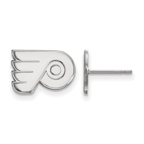 Sterling Silver Philadelphia Flyers Extra Small Logo Earrings