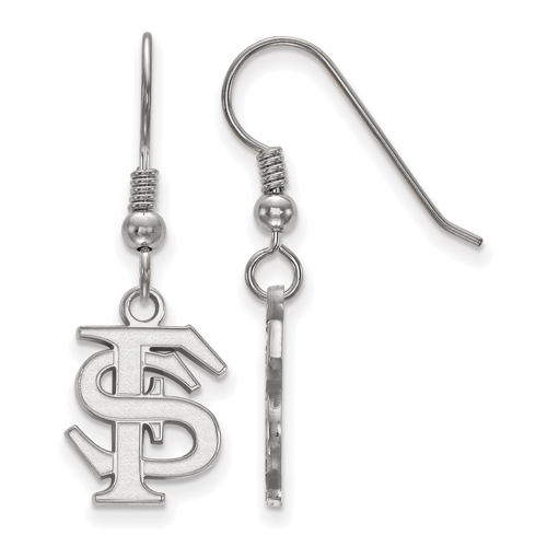 Sterling Silver Florida State University FS Small Dangle Earrings