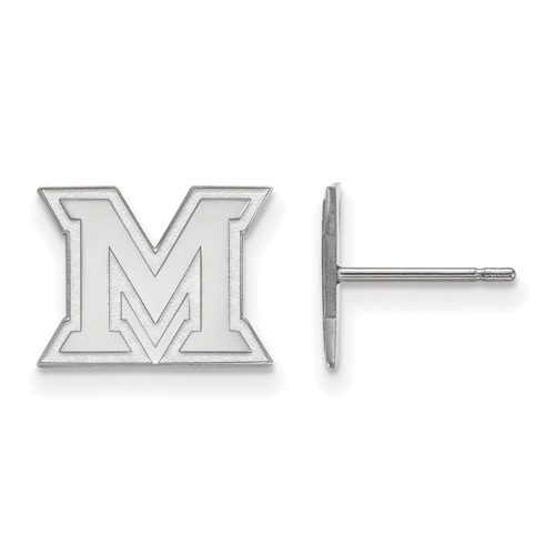 Miami University Extra Small Post Earrings Sterling Silver