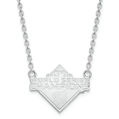 Sterling Silver Washington Nationals World Series 2019 Necklace