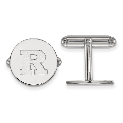 Sterling Silver Rutgers University Cuff Links SS007RUT | Joy Jewelers