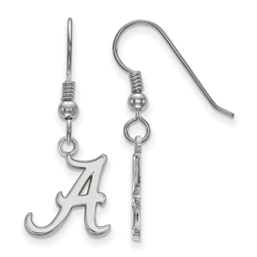 Sterling Silver University of Alabama Dangle Wire Earrings