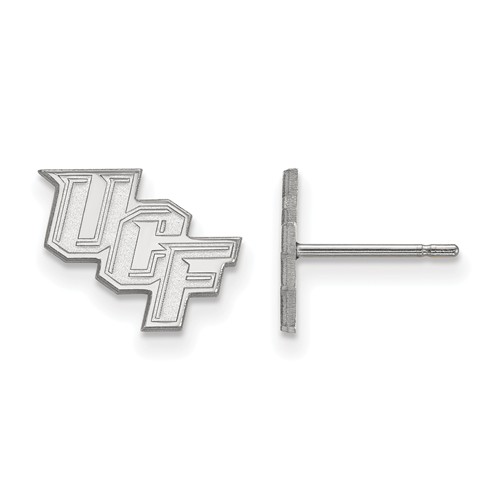 University of Central Florida Extra Small Earrings 14k White Gold