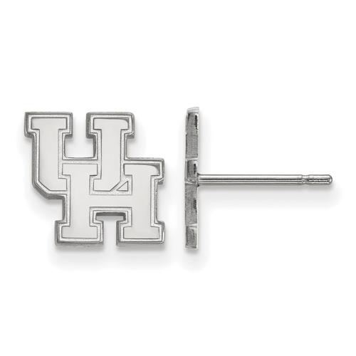 Sterling Silver University of Houston UH Extra Small Post Earrings