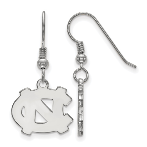 Sterling Silver University of North Carolina NC Small Dangle Earrings