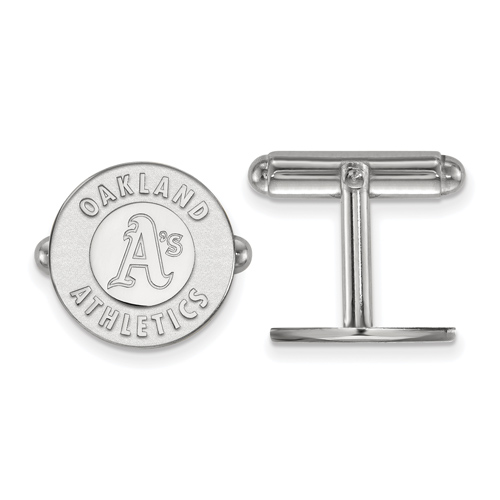 Sterling Silver Oakland A's Cuff Links