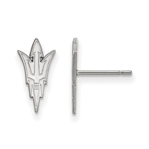 Arizona State University Pitchfork Post Earrings Sterling Silver