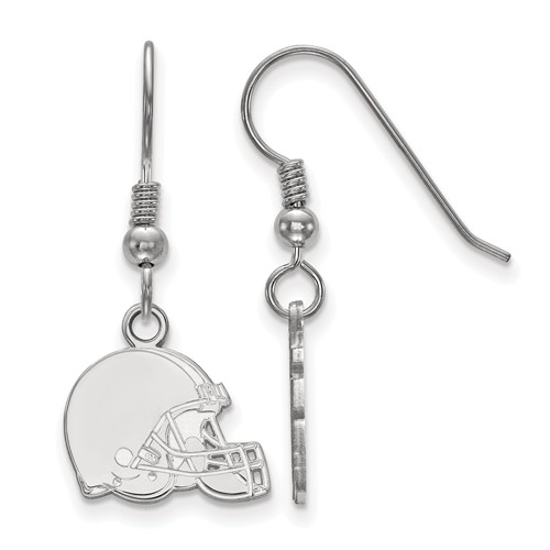 Sterling Silver Cleveland Browns Extra Small Dangle Earrings