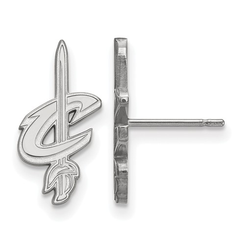 10kt White Gold Cleveland Cavaliers Small Post Earrings