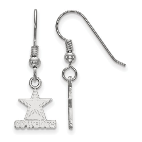 Sterling Silver Dallas Cowboys Extra Small Dangle Earrings