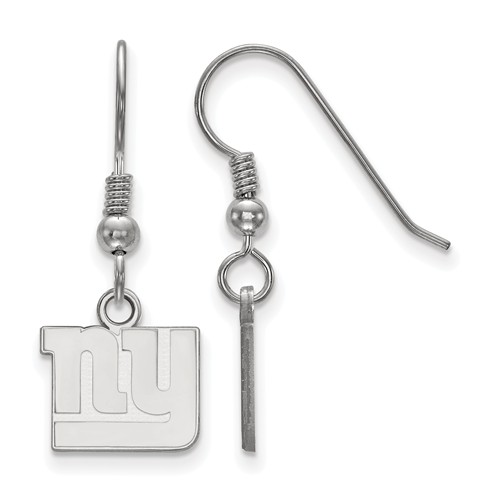 Sterling Silver New York Giants Extra Small Dangle Earrings