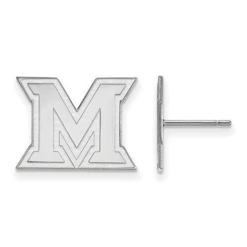 Miami University Small Post Earrings Sterling Silver