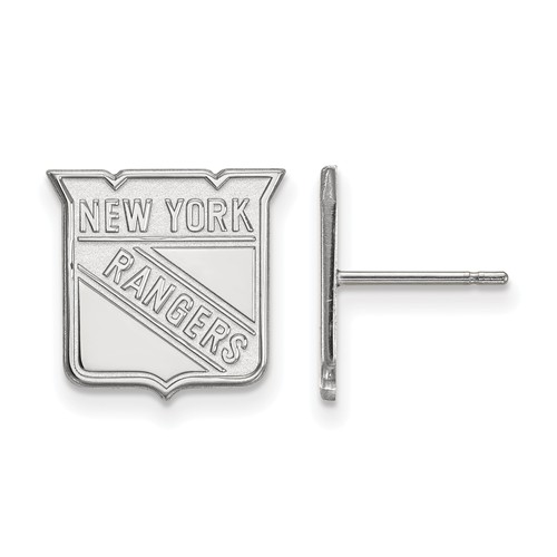 Sterling Silver New York Rangers Stud Earrings