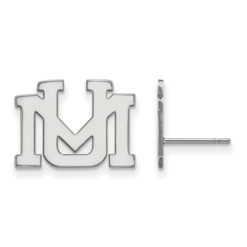 University of Montana UM Post Earrings Sterling Silver