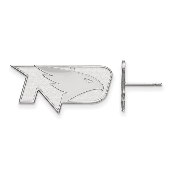Sterling Silver University of North Dakota Fighting Hawk Earirngs
