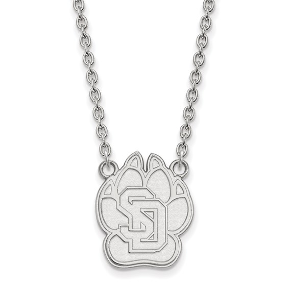 Sterling Silver University of South Dakota Necklace