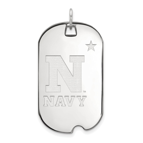 Sterling Silver United States Naval Academy Dog Tag