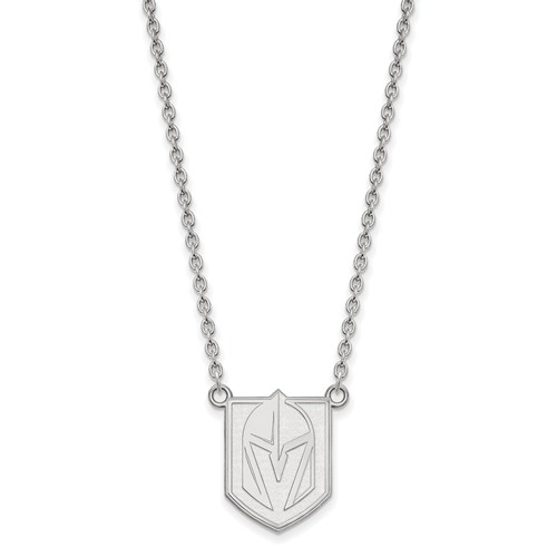 Vegas Golden Knights Logo Necklace 3/4in Sterling Silver