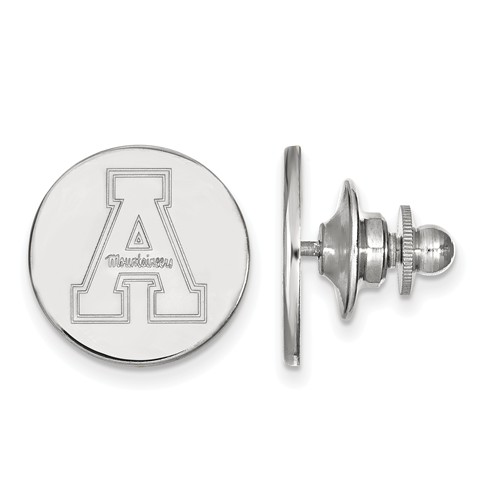Appalachian State University Lapel Pin 14k White Gold