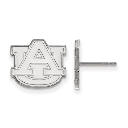 Sterling Silver Auburn University Small Post Earrings