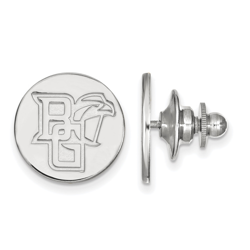 Bowling Green State University Round Lapel Pin Sterling Silver