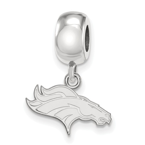 Sterling Silver Denver Broncos Extra Small Dangle Bead