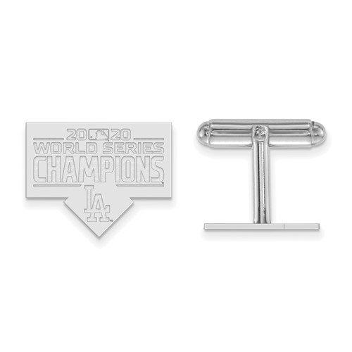Sterling Silver Los Angeles Dodgers World Series 2020 Cufflinks