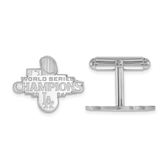 Sterling Silver Los Angeles Dodgers World Series 2024 Cufflinks