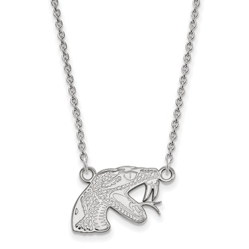 10k White Gold Florida A&M University Small Necklace