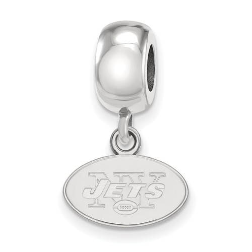 Sterling Silver New York Jets Extra Small Dangle Bead