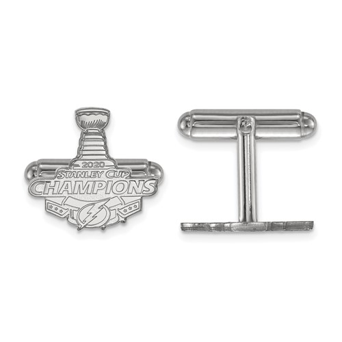Sterling Silver Tampa Bay Lightning 2020 Stanley Cup Cuff Links