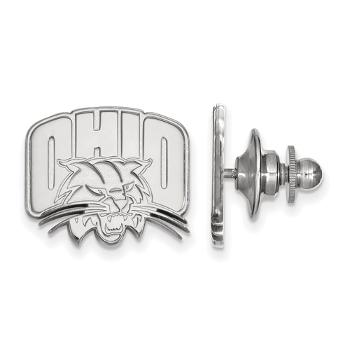 Ohio University Logo Lapel Pin Sterling Silver 