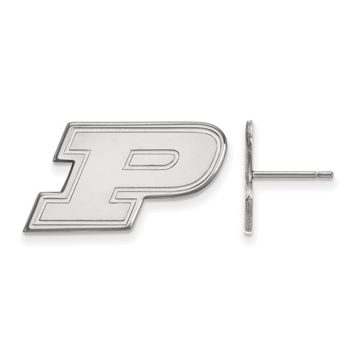 Sterling Silver Purdue University Logo Post Earrings