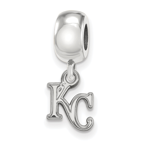 Sterling Silver Kansas City Royals Logo Dangle Bead Charm