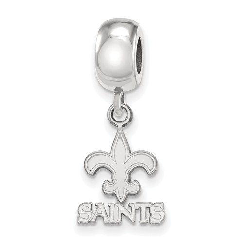 Sterling Silver New Orleans Saints Extra Small Dangle Bead