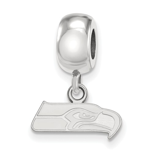 Sterling Silver Seattle Seahawks Extra Small Dangle Bead