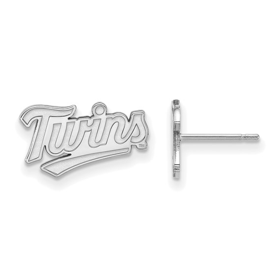 Sterling Silver Minnesota Twins Extra Small TC Earrings