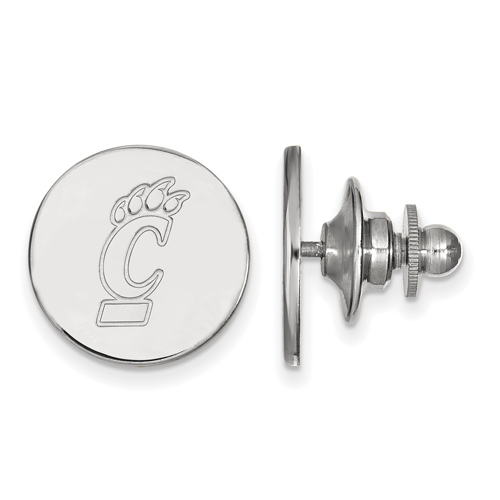 Sterling Silver University Of Cincinnati Round Lapel Pin